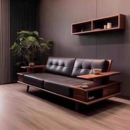 Ghế sofa gỗ đệm nỉ VUADECOR VS95 2