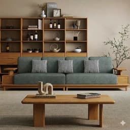 Ghế sofa gỗ đệm nỉ VUADECOR VS95 5