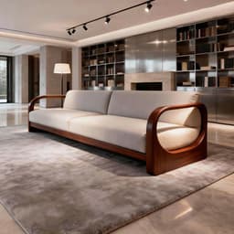 Ghế sofa gỗ tự nhiên đệm nỉ, da VUADECOR VS96 5