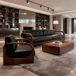 Ghế sofa gỗ tự nhiên đệm nỉ, da VUADECOR VS96 8