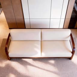 Ghế sofa gỗ tự nhiên đệm nỉ, da VUADECOR VS96 7