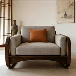 Ghế sofa gỗ tự nhiên phối mây VUADECOR VS97 4