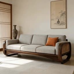 Ghế sofa gỗ tự nhiên phối mây VUADECOR VS97 5