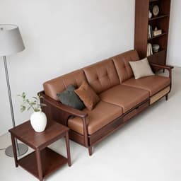 Ghế sofa gỗ phối mây đệm nỉ có hộc để đồ VUADECOR VS98 3