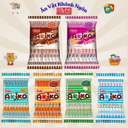 Snack que nhân kem Akiko Oishi đủ vị gói 140g - HÀNG CHÍNH HÃNG 1