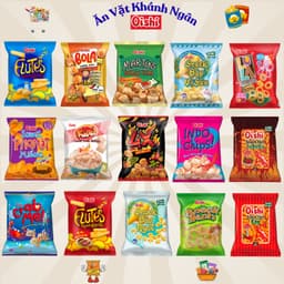 Combo Bim Bim Oishi Đủ Vị (Gói 33gr)- HÀNG CHÍNH HÃNG 1