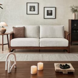 Ghế sofa gỗ tự nhiên đệm nỉ, da VUADECOR VS100 3
