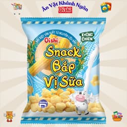 Combo Bim Bim Oishi Đủ Vị (Gói 32gr-34gr)- HÀNG CHÍNH HÃNG 3