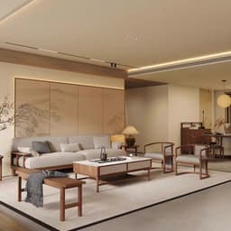 Ghế sofa gỗ tự nhiên đệm nỉ, da VUADECOR VS101 3