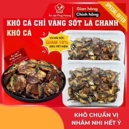 [350G] Khô Cá Chỉ Vàng Sốt Lá Chanh Hộp Ăn Liền Tiện Lợi, Ăn Cơm, Nhâm Nhi, Quà Biếu Tặng Nước Ngoài 1