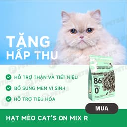 Hạt cho mèo cao cấp Cat's On Mix R - 350g hỗ trợ sức khoẻ tiết niệu - MÉO CHÒ UNI 6