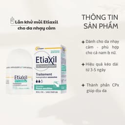 Lăn Khử Mùi Etiaxil Kiểm Soát Mồ Hôi 72h 15ml Cho Da Nhạy Cảm | Chính Hãng Skin House 6