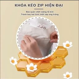 Bỉm Beeboo Elite Tinh Chất Sáp Ong Trắng,Kháng Khuẩn Siêu mềm mịn cho Pé yêu 3