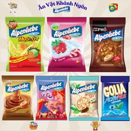 Kẹo cứng Alpenliebe gói nhỏ tiện lợi đủ vị - HÀNG CHÍNH HÃNG 1