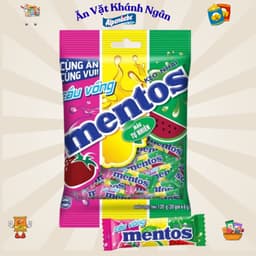 Kẹo Mềm Alpenliebe - Kẹo Nhai Mentos gói nhỏ  - HÀNG CHÍNH HÃNG 4