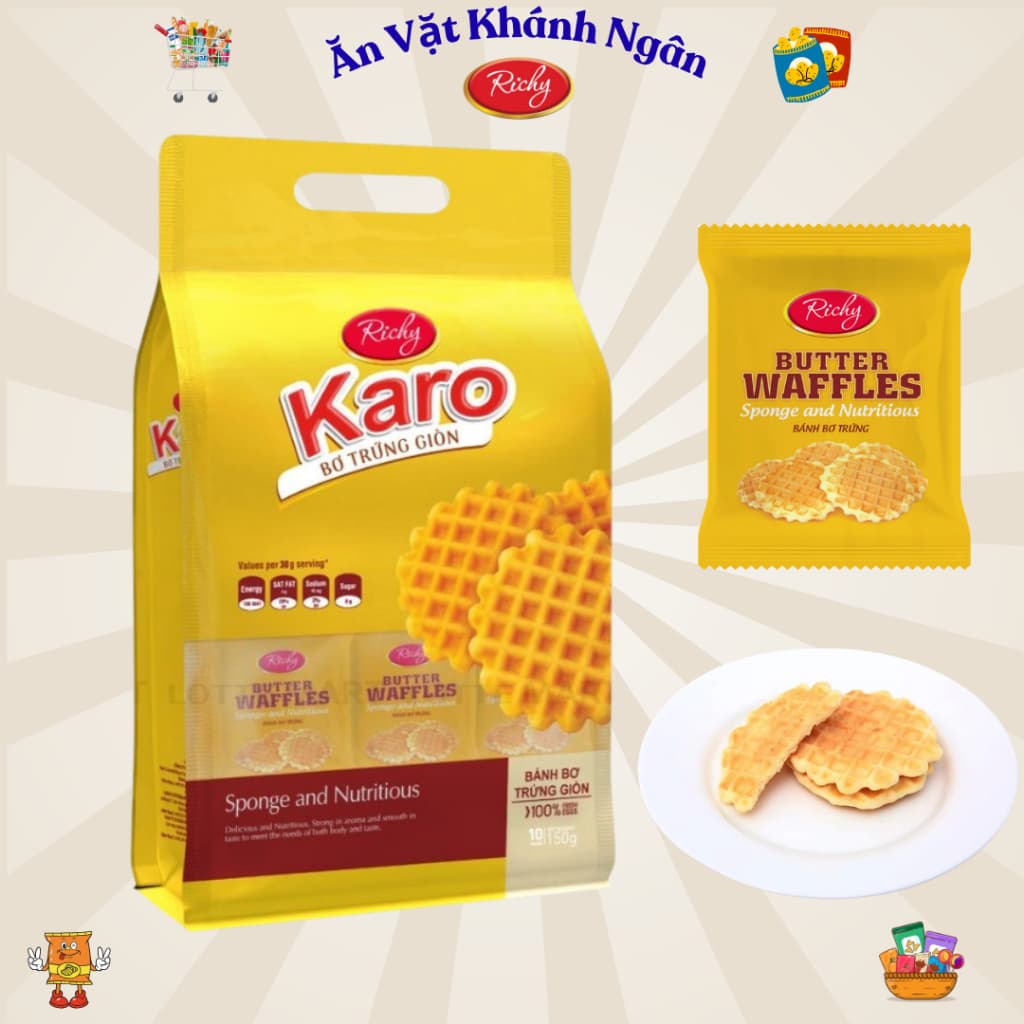 Bánh Karo Richy bơ trứng giòn - HÀNG CHÍNH HÃNG