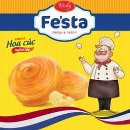 Bánh mì hoa cúc ngàn lớp Festa Richy túi 3 bánh (120g) - HÀNG CHÍNH HÃNG 5