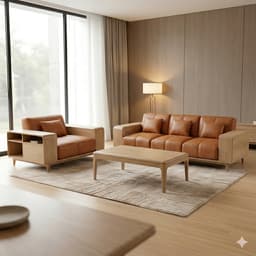 Ghế sofa gỗ tự nhiên đệm nỉ VUADECOR VS104 4