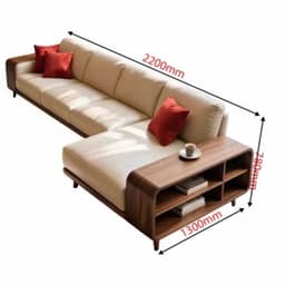 Ghế sofa góc gỗ tự nhiên đệm nỉ VUADECOR VS105 6