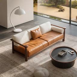 Ghế sofa gỗ tự nhiên đệm nỉ, da VUADECOR VS106 7