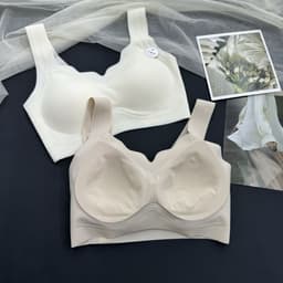 [SẴN MÚT] Áo Bra Su Thạch Quảng Châu Không Gọng, Đệm Mút Mỏng, Dây Bản To Dưới 55kg Mã 5501 3