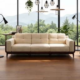 Ghế sofa gỗ tự nhiên đệm nỉ, da VUADECOR VS109 5