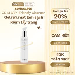[ Công Ty ] Gel rửa mặt Swissline Skin-Friendly Cleanser 150ml làm sạch sâu dịu nhẹ cân bằng da nhạy cảm Authshopp 1