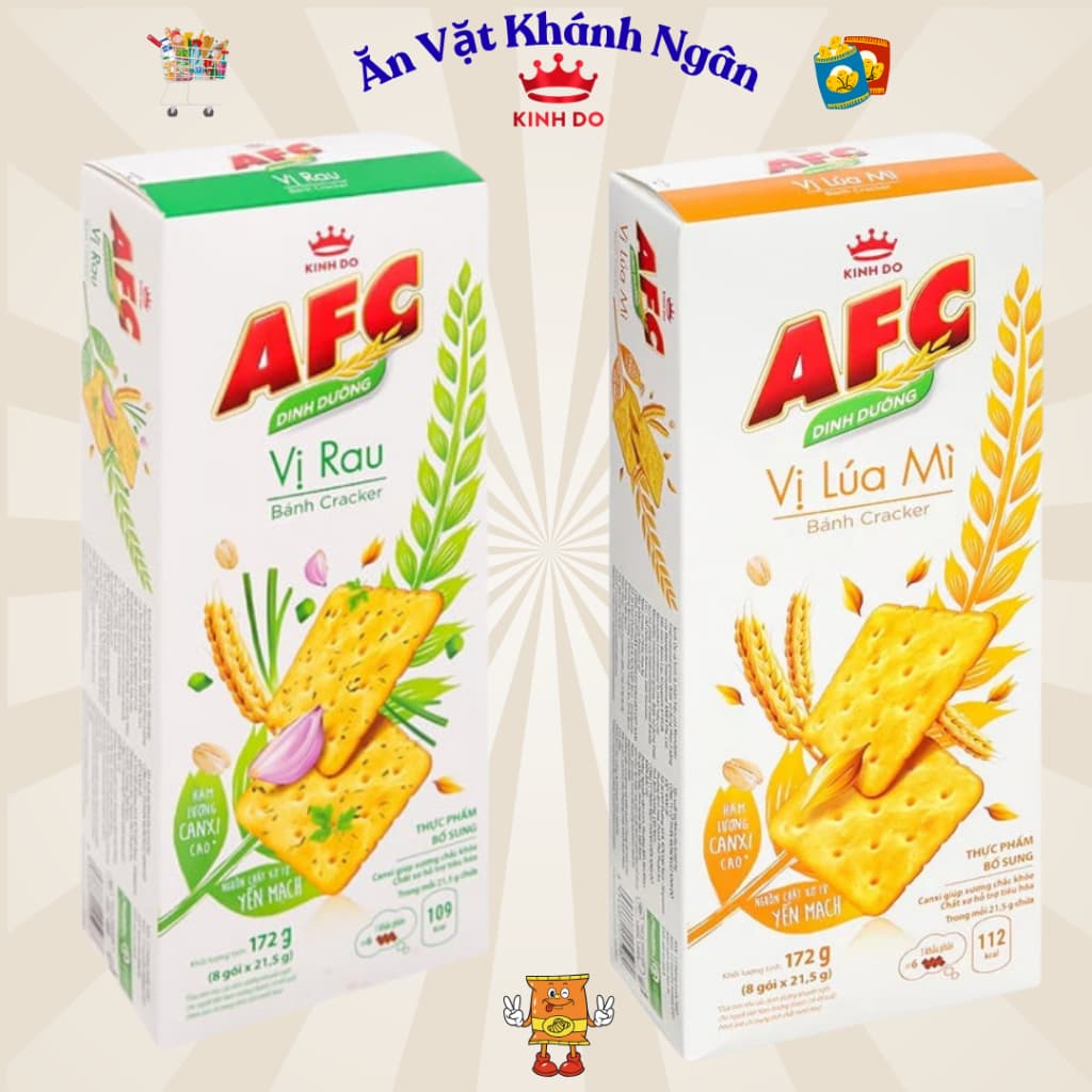 Bánh Cracker Dinh Dưỡng AFC 172G - HÀNG CHÍNH HÃNG