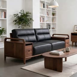 Ghế sofa gỗ tự nhiên đệm nỉ VUADECOR VS110 6