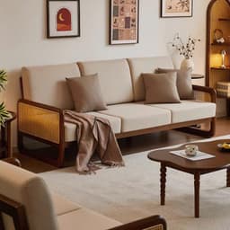 Ghế sofa gỗ tự nhiên phối mây VUADECOR VS111 2