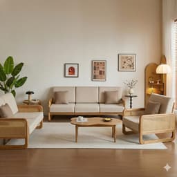 Ghế sofa gỗ tự nhiên phối mây VUADECOR VS111 9
