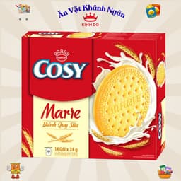 Bánh Quy Sữa Cosy Marie 120G-192G-336G - Vị thơm sữa, giòn giòn - HÀNG CHÍNH HÃNG 4