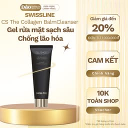 [ Công Ty ] Gel tẩy trang Swissline Collagen Balm Cleanser 160ml làm sạch makeup chống lão hóa da mịn màng Authshopp 1
