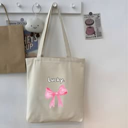 Túi vải tote có khóa kéo,ngăn phụ nhiều hình thời trang túi tote đeo vai dễ thương hottrend đựng vừa A4 35x40cm tota0311 3