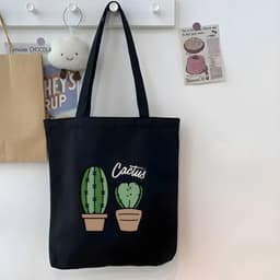 Túi vải tote có khóa kéo,ngăn phụ nhiều hình thời trang túi tote đeo vai dễ thương hottrend đựng vừa A4 35x40cm tota0311 6