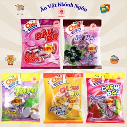 Combo Kẹo Mềm Trái Cây Chew Hải Hà túi 90g - HÀNG CHÍNH HÃNG 1