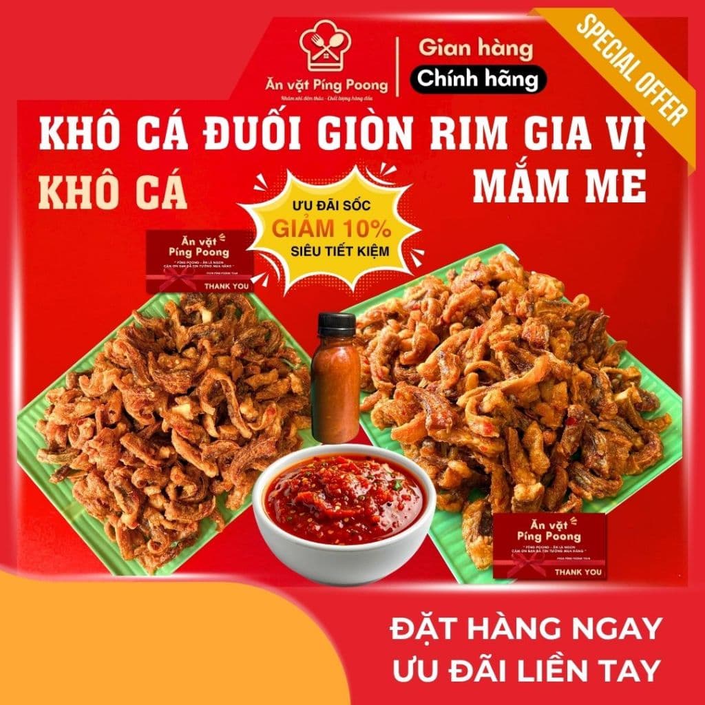 Khô Cá Đuối Giòn Cay Lon 250G, Ăn Cơm, Gia Vị Mặn Ngọt, Cay Hài Hòa Miền Biển, Thơm Ngon