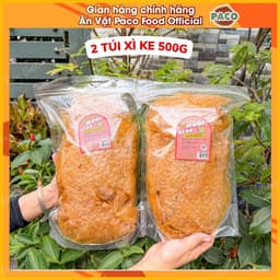 1kg bánh trộn set 2 túi bánh tráng trộn túi lớn 500g PACO  mix nhiều vị xì ke/siêu hành phi/hành phi chà bông/rong biển 2