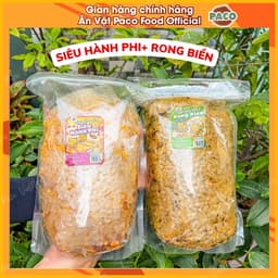 1kg bánh trộn set 2 túi bánh tráng trộn túi lớn 500g PACO  mix nhiều vị xì ke/siêu hành phi/hành phi chà bông/rong biển 7