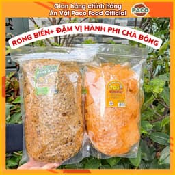 1kg bánh trộn set 2 túi bánh tráng trộn túi lớn 500g PACO  mix nhiều vị xì ke/siêu hành phi/hành phi chà bông/rong biển 3