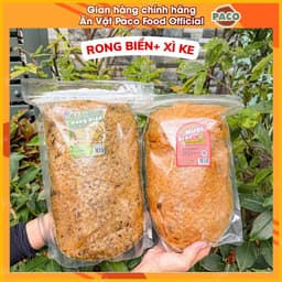 1kg bánh trộn set 2 túi bánh tráng trộn túi lớn 500g PACO  mix nhiều vị xì ke/siêu hành phi/hành phi chà bông/rong biển 4