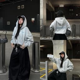 Áo khoác hoodie zip nam nữ thêu TeezoBrand nỉ ép 2da, có túi trong form dáng boxy phong cách unisex 2