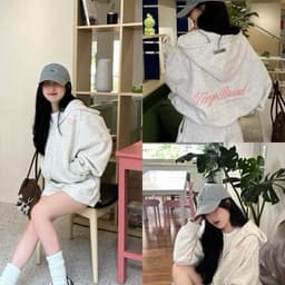 Áo khoác hoodie zip nam nữ thêu TeezoBrand nỉ ép 2da, có túi trong form dáng boxy phong cách unisex 1
