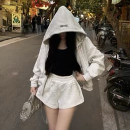 Áo khoác hoodie zip nam nữ thêu TeezoBrand nỉ ép 2da, có túi trong form dáng boxy phong cách unisex 5