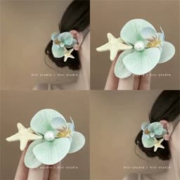 Kẹp Tóc Hoa Lan - Sao Biển Phong Cách Biển Vintage – Phụ Kiện Tóc Đi Biển Xinh | Ocean Charm 7