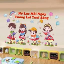 Decal Dán Tường Trang Trí Lớp Học,Trang Trí Phòng Cho Bé 2