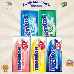 Kẹo Ngậm Mentos Clean Breath cho hơi thở thơm mát trong suốt 30 phút (Hộp Thiếc) - HÀNG CHÍNH HÃNG 1