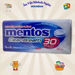 Kẹo Ngậm Mentos Clean Breath cho hơi thở thơm mát trong suốt 30 phút (Hộp Thiếc) - HÀNG CHÍNH HÃNG 3