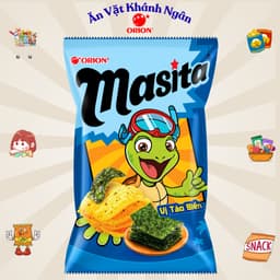 Combo Bánh Snack Khoai Tây Mai Rùa 4 lớp Masita Orion Đủ Vị Gói Nhỏ 33g Và Gói Lớn 60g - HÀNG CHÍNH HÃNG 3