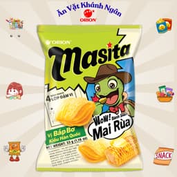 Combo Bánh Snack Khoai Tây Mai Rùa 4 lớp Masita Orion Đủ Vị Gói Nhỏ 33g Và Gói Lớn 60g - HÀNG CHÍNH HÃNG 2